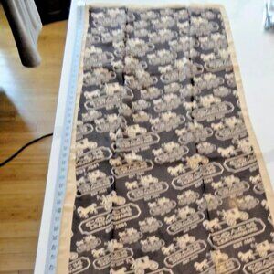 NEW AUTHENTIC 2023 COACH LEATHERWARE 100% SILK SCARF SCARVE TAN BROWN 60"X20"
